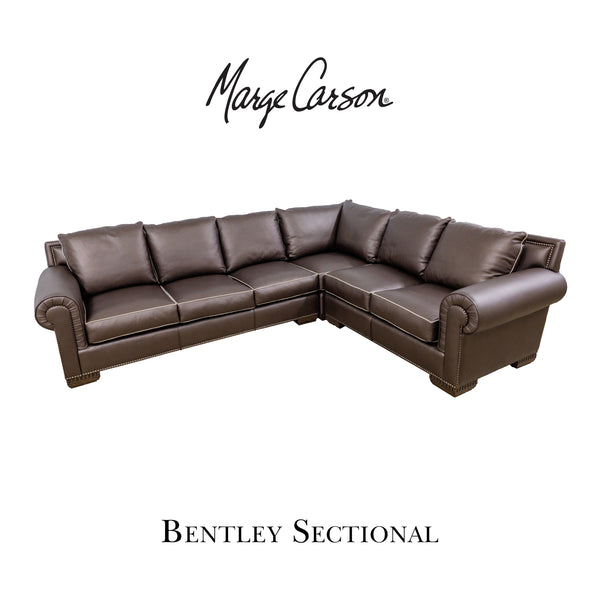 Bentley 3-PC. Leather Sectional